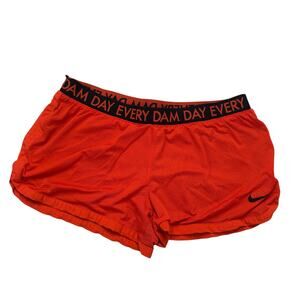 NIKE Oregon State Every Dam Day Dri-Fit Mesh Shorts Size Large Womens Orange